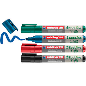 edding 29 Ecoline Whiteboard-Marker farbsortiert 1,0 – 5,0 mm, 4 St.