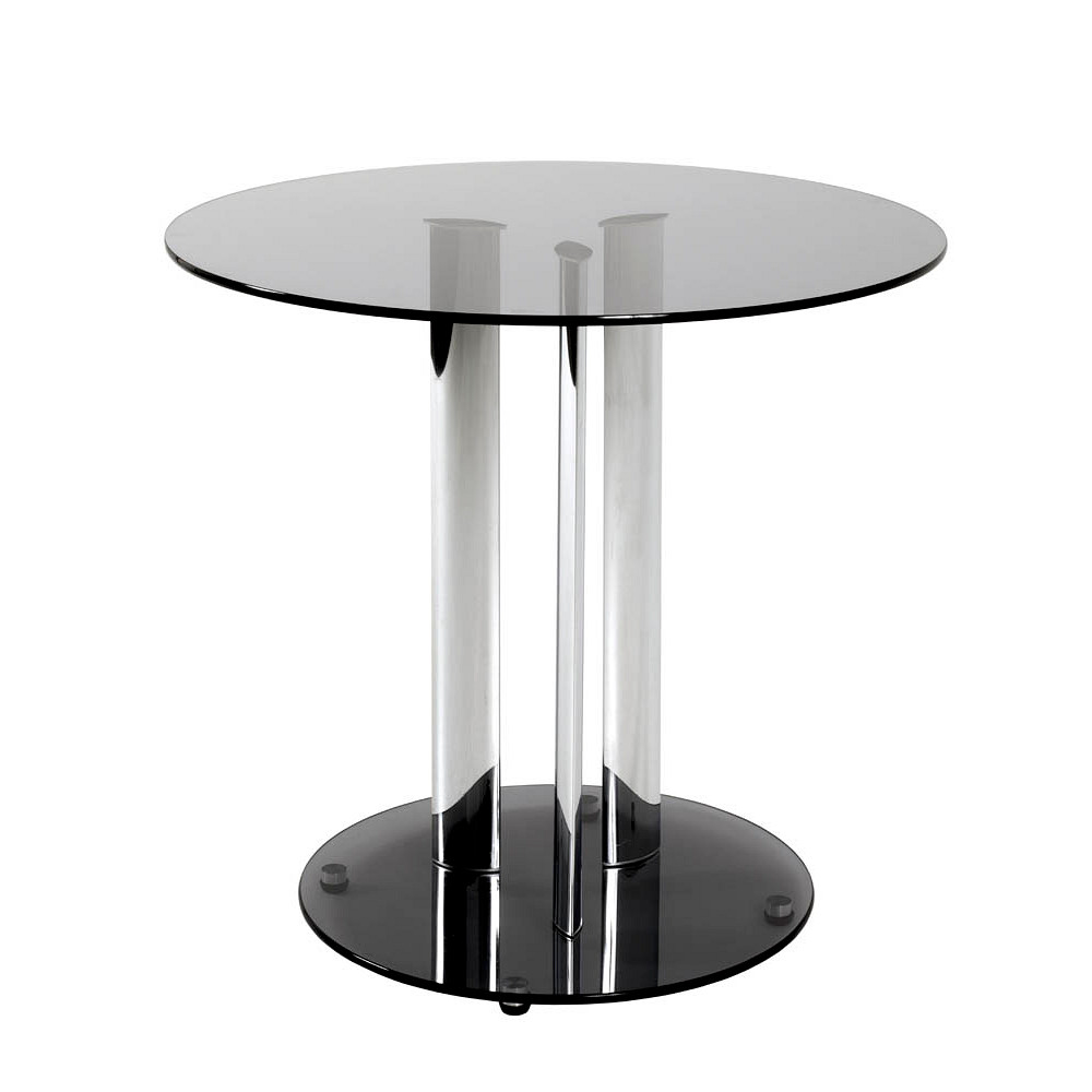 HAKU Möbel Beistelltisch Glas grau 59,0 x 59,0 x 57,0 cm