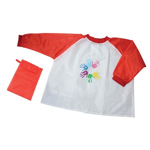 9004546388449 - unisex Kinder Malschürze rot Einheitsgröße 1 St