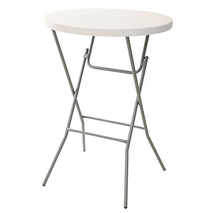 4005437015296 - Stehtisch rund Kunststoff weiß 800 x 800 x 1100 cm 1 St