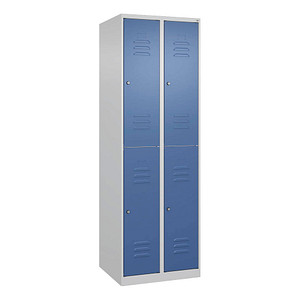 4067521372111 - Spind Classic Plus lichtgrau fernblau 080300-20-S10054 4 Schließfächer 600 x 500 x 1850 cm 4067521372111 C+P-Möbel 4067521372111 - Spind Classic Plus lichtgrau fernblau 080300-20-S10054 4 Schließfächer 600 x 500 x 1850 cm 4067521372111 C+P-Möbel