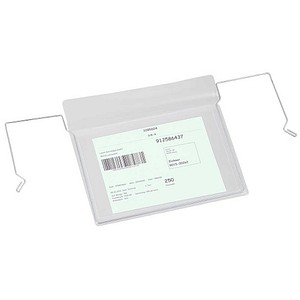 4052301027275 - Sichttaschen mit Drahtbügel DIN A6 quer transparent glatt 50 St