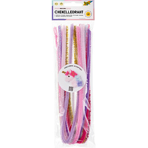 4001868131598 - Pfeifenreiniger mehrfarbig Chenilledraht Unicorn Ø 80 mm 4001868131598 folia 10 Stück 4001868131598 - Pfeifenreiniger mehrfarbig Chenilledraht Unicorn Ø 80 mm 4001868131598 folia 10 Stück
