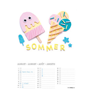 4001868023145 - Bastelkalender 2314 1 Monat   1 Seite 17x24cm Jahresunabhängig 4001868023145 folia
