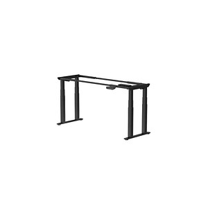 FlexiSpot E7 Plus elektrisch höhenverstellbares Schreibtischgestell schwarz ohne Tischplatte, Kufen-Gestell schwarz 99,0 – 159,0 x 68,0 cm