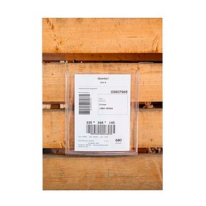 4052301027374 - 50 Sichttaschen mit Drahtbügel DIN A5 transparent glatt