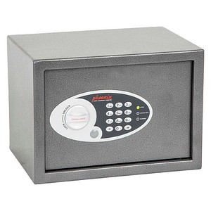 Phoenix DIONE Hotel & Laptop Tresor graphitgrau 35 x 25 x 25 cm Stahl-Wandsafe mit Elektronikschloss