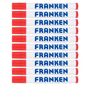 Franken Boardmarker Z190201, rot, 2-6mm Rundspitze 4016946054911 Franken 10 Stück