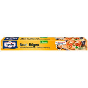 4008871200372 - Toppits® Meister Back-Bögen naturbraun beidseitige Anti-haft Silikonbeschichtung 1 Packung = 20 Bögen