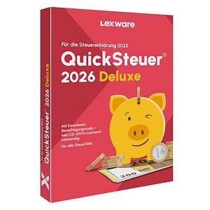 9783648189313 - LEXWARE QuickSteuer Deluxe 2026 (für das Steuerjahr 2025) Software Vollversion (PKC)