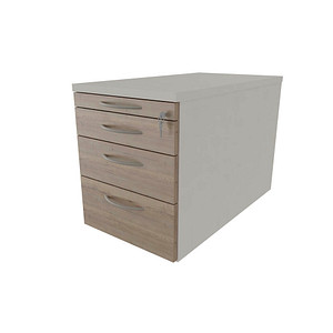 4260429762804 - fm Sidney Rollcontainer eiche natur 4 Auszüge 434 x 800 x 540 cm