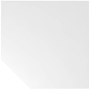 HAMMERBACHER Verbindungsplatte Altus weiß, silber Trapezform 120,0 x 80,0 x 72,0 cm