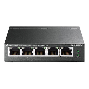 6935364052744 - TP-LINK TL-SG105PE Easy Smart TL-SG105PE Netzwerk Switch 5 Port 10   100   1000 MBit s PoE-Funktion