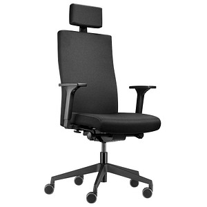 4260749143208 - Bürostuhl to-strike comfort mit Nackenstütze schwarz   schwarz mit Armlehnen bis 125kg 4260749143208 Dauphin