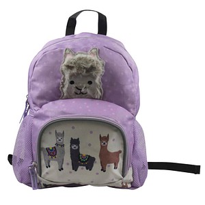 DONAU Kindergartenrucksack Lama Kunstfaser lila