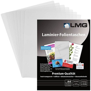 4250504559139 - Laminierfolien glänzend für A4 4250504559139 LMGA4-125-PF 100 Stück 4250504559139 - Laminierfolien glänzend für A4 4250504559139 LMGA4-125-PF 100 Stück