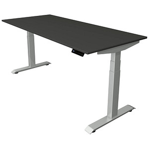 Kerkmann Move 4 elektrisch höhenverstellbarer Schreibtisch anthrazit rechteckig, T-Fuß-Gestell silber 180,0 x 80,0 cm