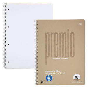 Staufen® Collegeblock Premio Lineatur 30 blanko DIN A4 ohne Rand, 1 St.