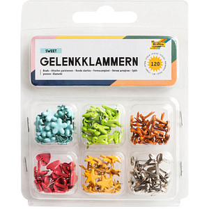 4001868032314 - 120 folia Musterbeutelklammern Mini-Brads Sweet 7 mm 6 Motive 4001868032314 folia 120 Stück