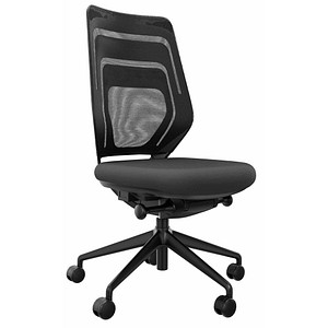 fm Bürostuhl Asiento, 4260761570242 Stoff schwarz, Gestell schwarz