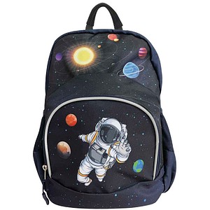 9004546555698 - Kindergartenrucksack Astronaut Kunstfaser blau