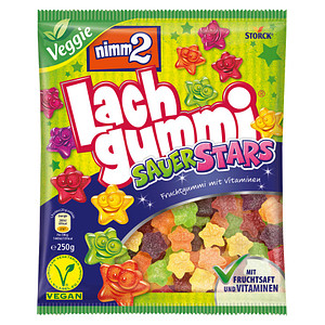 nimm2® Lachgummi Sauer Stars Fruchtgummi 250,0 g