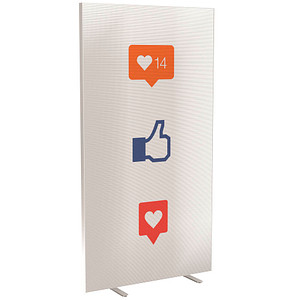 PAPERFLOW Trennwand easyScreen Business, 62273 bunt 94,0 x 173,4 cm, 1 St.