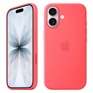 Apple Silikon Case mit MagSafe Handyhülle für Apple iPhone 17 guavepink
