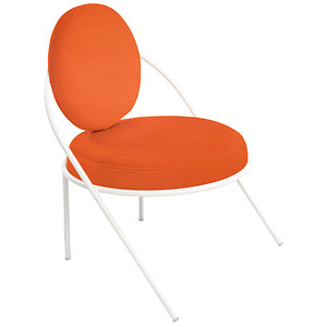 meet powered by PAPERFLOW Sessel SATURNE rost weiß Kunstleder 70,0 x 73,0 x 88,0 cm, 1 St.