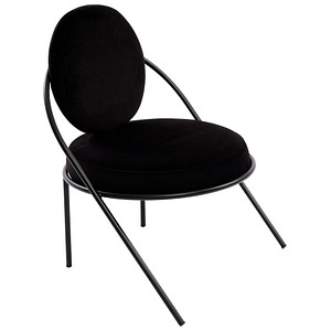 meet powered by PAPERFLOW Sessel SATURNE schwarz Stoff 70,0 x 73,0 x 88,0 cm, 1 St.