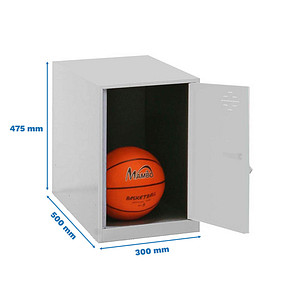 8425437065040 - Spind SIMONLOCKER DISM grau weiß 8425437065040 1 Schließfach 300 x 500 x 475 cm 8425437065040 Simonrack