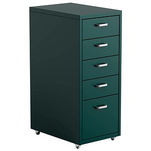 FlexiSpot Rollcontainer grün 5 Auszüge 28,0 x 41,0 x 69,0 cm