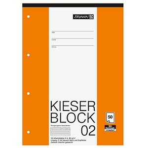 4003273258242 - Briefblock KIESER A4 weiß liniert gelocht mit Rand 50 Blatt 4003273258242 50 Blatt