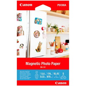 Canon Fotopapier MG-101 10,0 x 15,0 cm glänzend 670 g/qm 5 Blatt