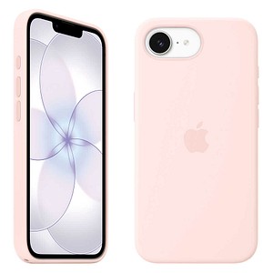 Apple Silikon Case mit MagSafe Handyhülle für Apple iPhone 17e hellrosa