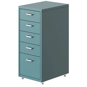 FlexiSpot Rollcontainer graublau 5 Auszüge 28,0 x 41,0 x 69,0 cm