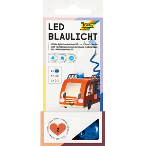 folia LED Blaulicht LED Dekoleuchten blau, 2 St.