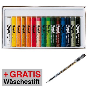 4016284342510 - Stoffmalkreide PTS-15 15er Etui farbig sortiert + GRATIS Gel-Tintenroller Gel for fabric 4016284342510 15 Stück