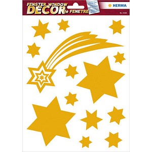 4008705151092 - 15109 WeihnFensterbild Sterne gold 4008705151092 14 Stück