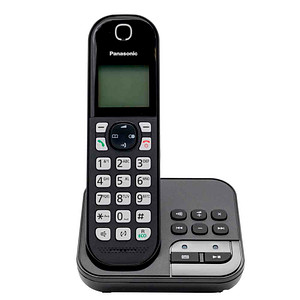 Panasonic KX-TGC460GB Schnurloses Telefon mit Anrufbeantworter schwarz