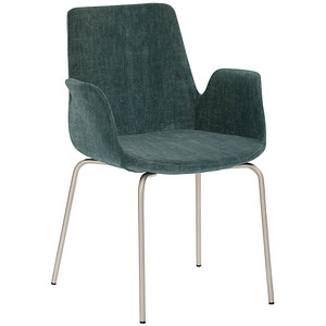 4032376535646 - Besuchersessel myHELIOS petrol chrom Stoff 4032376535646 Mayer