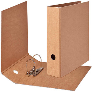 FALKEN PURE Ordner braun Karton 8,0 cm DIN A4, 1 St.