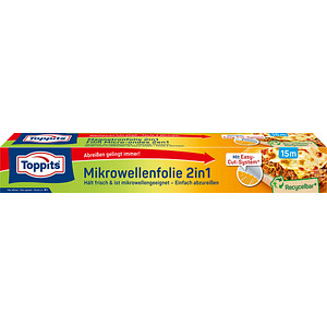 Toppits Mikrowellenfolie 2In1, Mit Easy-Cut-System, Recycelbar, 15M - Image 2