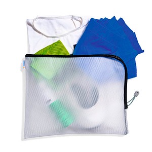 HERMA Reißverschlussbeutel transparent/schwarz, 1 St.