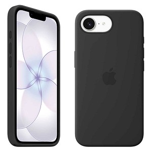 Apple Silikon Case mit MagSafe Handyhülle für Apple iPhone 17e schwarz
