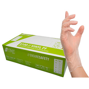 4059904092068 - NITRAS VINYL PF Vinyl Einmalhandschuhe transparent Unsteril Rollrand puderfrei beidseitig tragbar 1 Packung = 100 Stück Größe M 4059904092068 - NITRAS VINYL PF Vinyl Einmalhandschuhe transparent Unsteril Rollrand puderfrei beidseitig tragbar 1 Packung = 100 Stück Größe M
