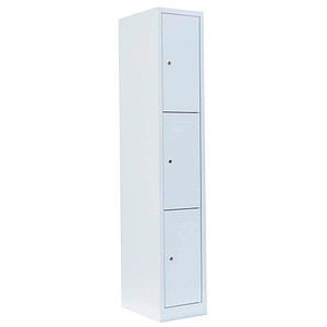 4061815517431 - Schließfachschrank signalweiß 520317 3 Schließfächer 315 x 500 x 1800 cm 4061815517431 LÜLLMANN