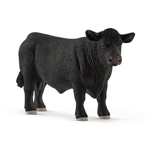 Image of Schleich® Farm World 13879 Black Angus Bulle Spielfigur