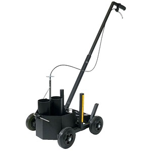 4005546742274 - Markierwagen DURALINE® EasyTrack für 2 Dosen mit jeweils 750 ml Strichbreite 40-100 mm höhenverstellbare Griffstange schwarz