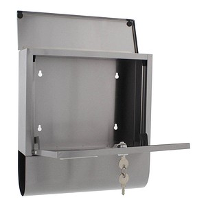 9006072109581 - Briefkasten Costa Inox silber 9006072109581 ROTTNER